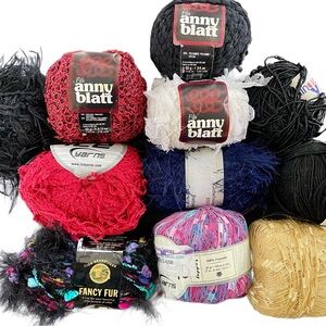 Lot of 11 specialty Yarns, 17 ounces in total